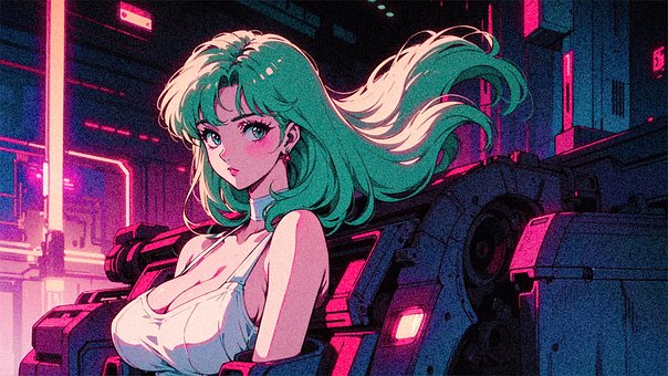 Free Synthwave Chillwave illustration and picture