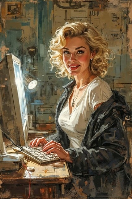 Free Computer Work illustration and picture
