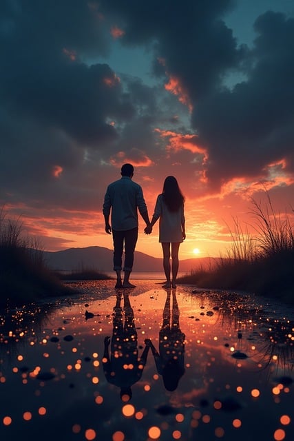 Free Ai Generated Couple illustration and picture