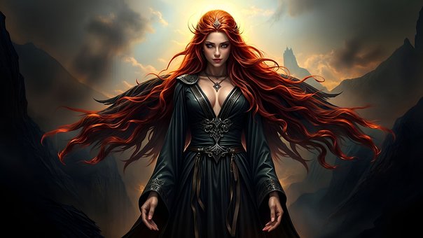 Free Lilith Redhead Woman illustration and picture