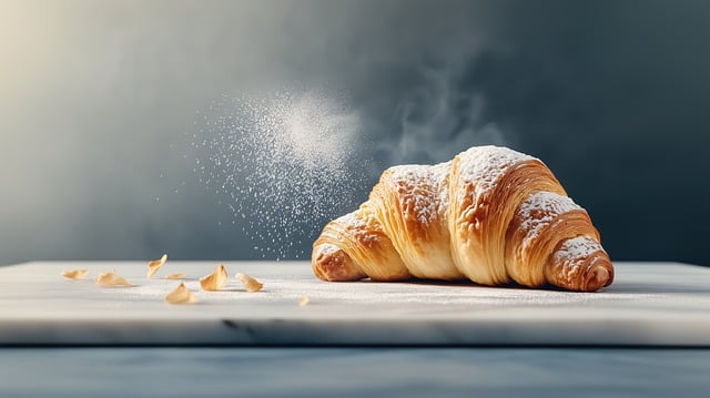 Free ai generated croissant pastry illustration