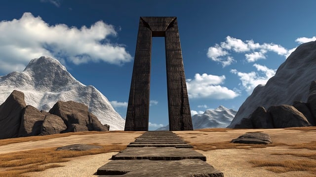 Free ai generated monument arch illustration