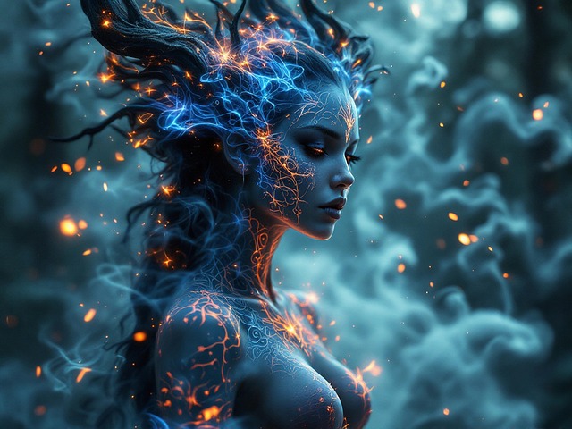 Free fantasy glowing smoke illustration