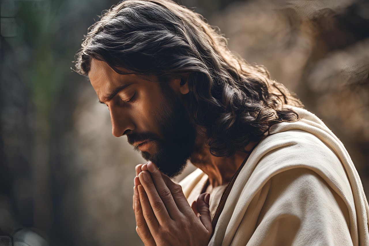 Download Jesus Christ Praying, Jesus Christ, Praying To God. Royalty ...