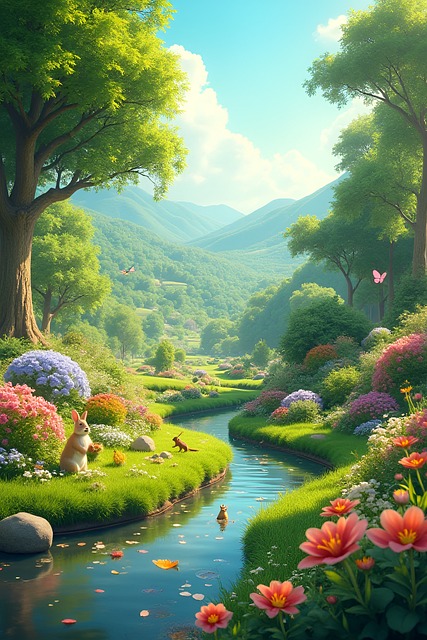 Natur, Wald, Landschaft, Bäume, Feld