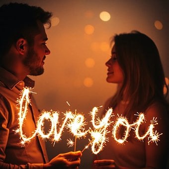 Free I Love You Romance illustration and picture