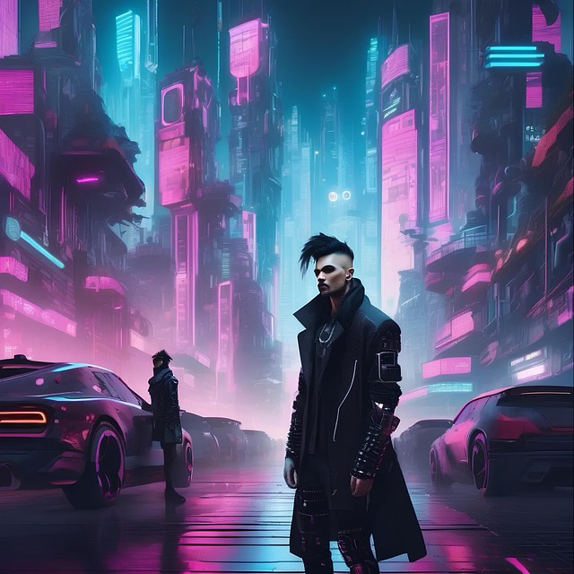 Free Cyberpunk City illustration and picture