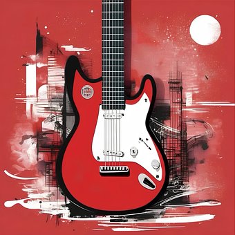 Free Guitar Wall illustration and picture