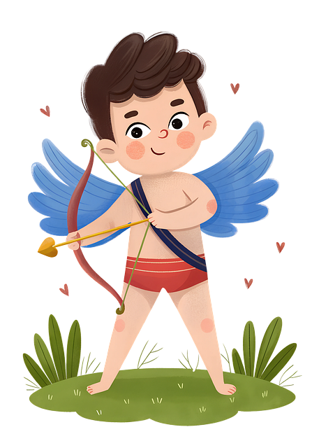 Free angel cupid love illustration