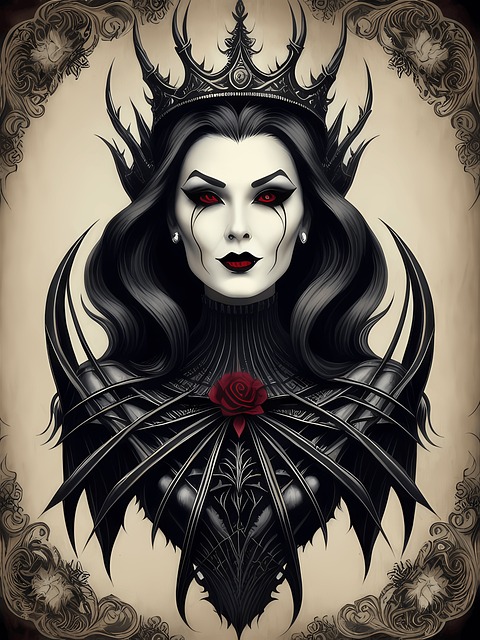 Free Gothic Queen illustration and picture