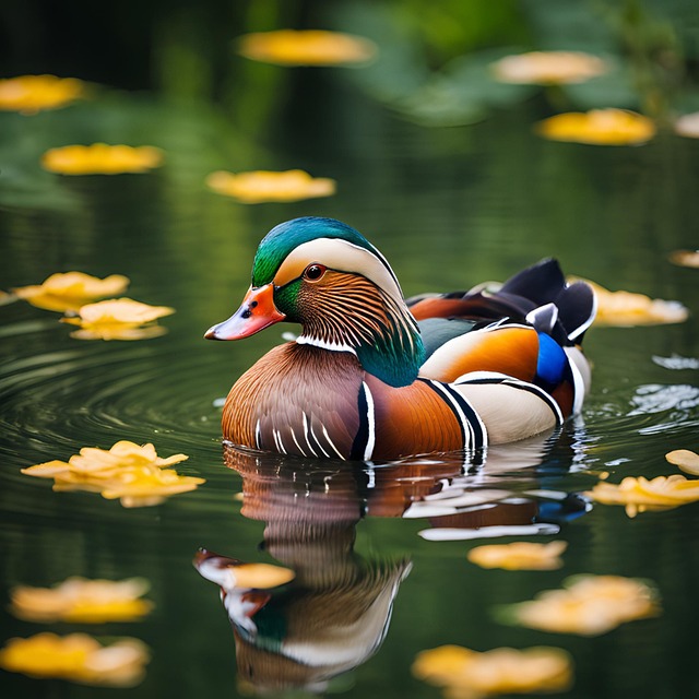 Free ai generated duck bird illustration