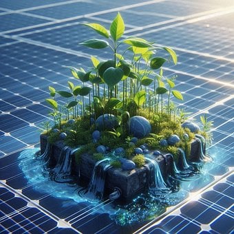 Solar, Energie, Photovoltaik, Natur
