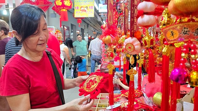 Čínský Nový Rok, Singapur Cny, Dekorace