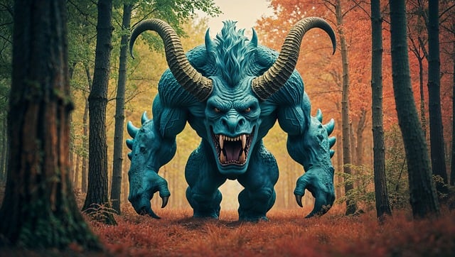 Free monster creature devil illustration