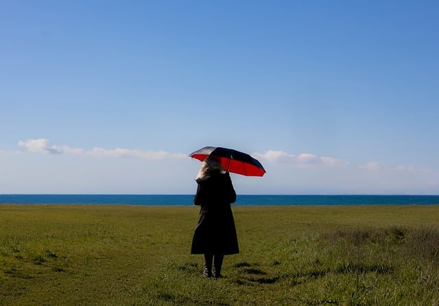 Free Woman Umbrella photo and picture