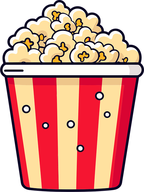 Free popcorn snack food vector