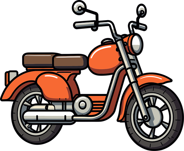 Free vintage motorbike motorcycle vector
