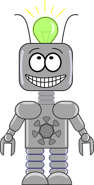 Free idea robot android vector