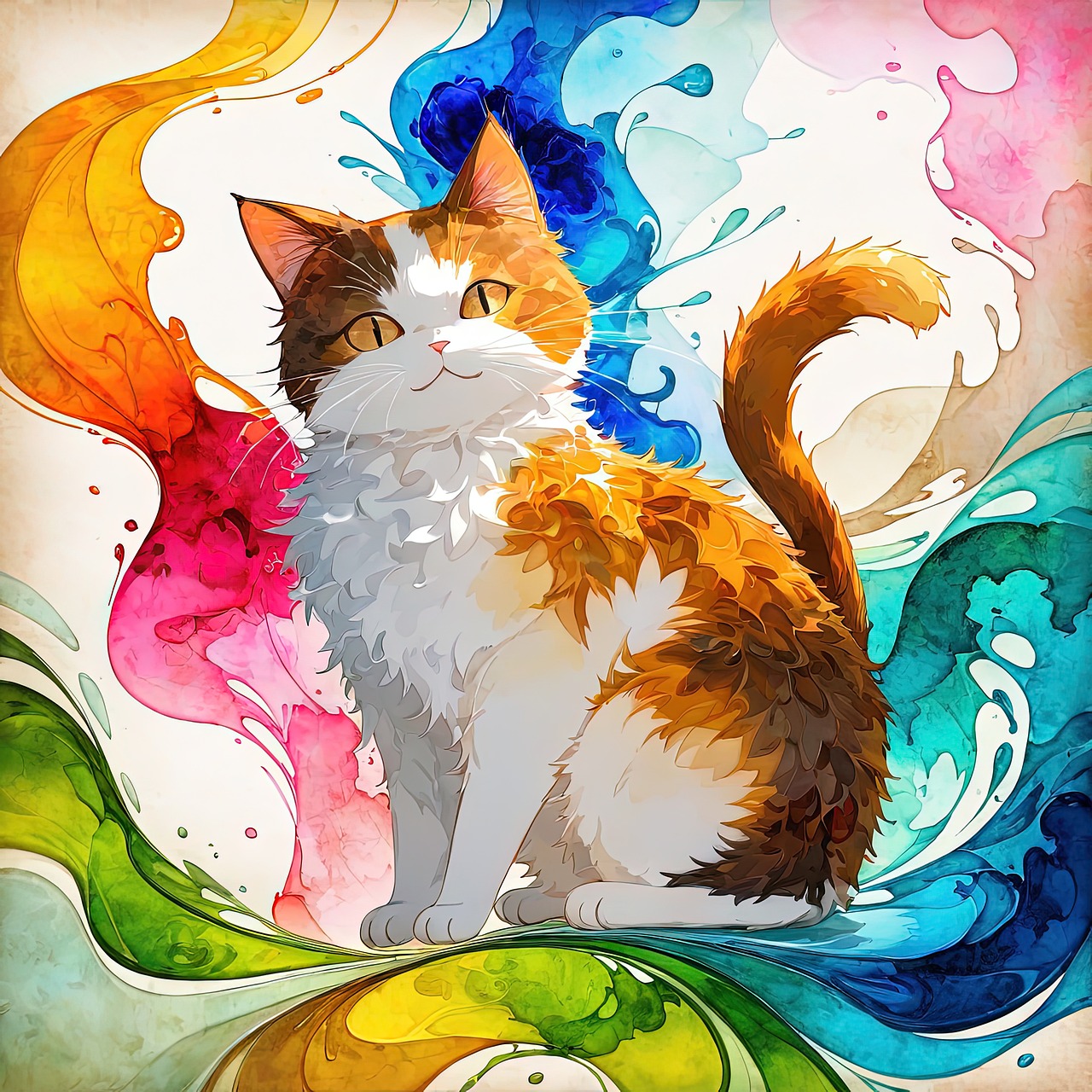 Download Ai Generated, Cat, Animal. Royalty-Free Stock Illustration ...
