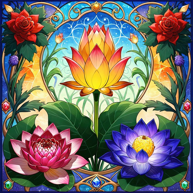 Ai Genereret, Lotus, Blomst, Plante