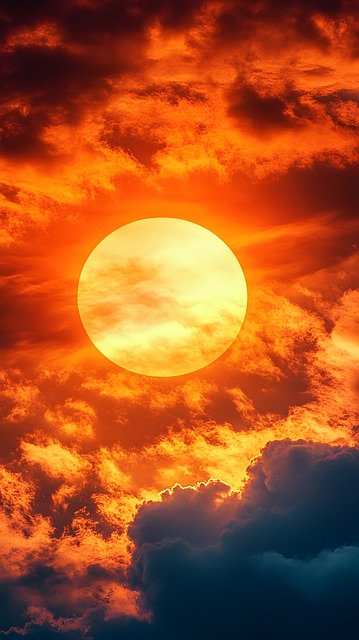 Ai Generert, Solnedgang, Sol, Himmel