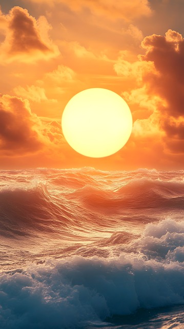 Ai Generiert, Sonnenuntergang, Ozean