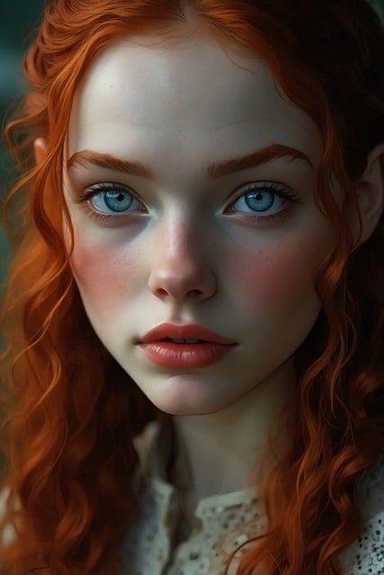 Free woman portrait model illustration