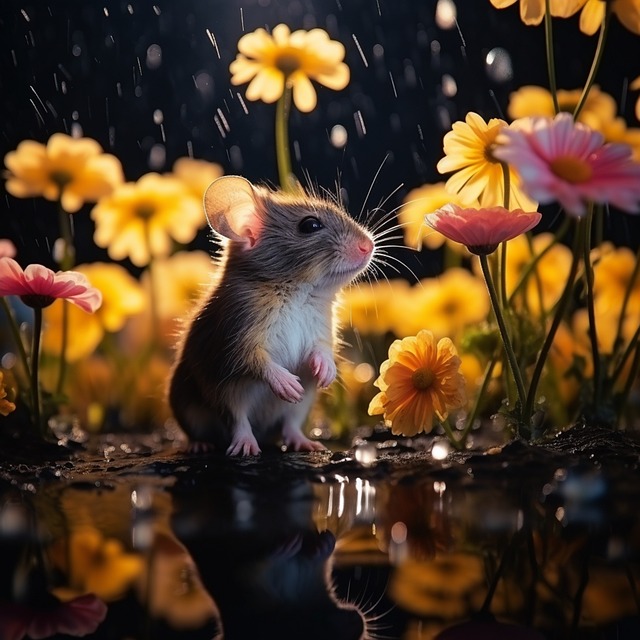Ratón Naturaleza Lluvia - Imagen gratis en Pixabay