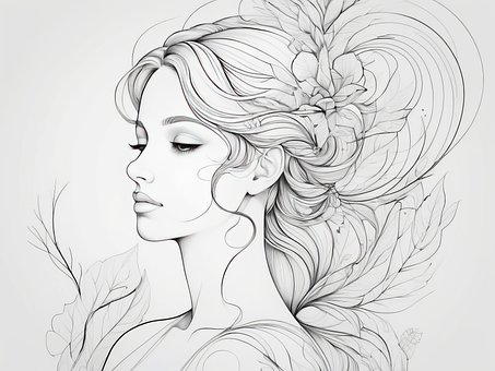 Free Minimalistic Line Art illustration and picture