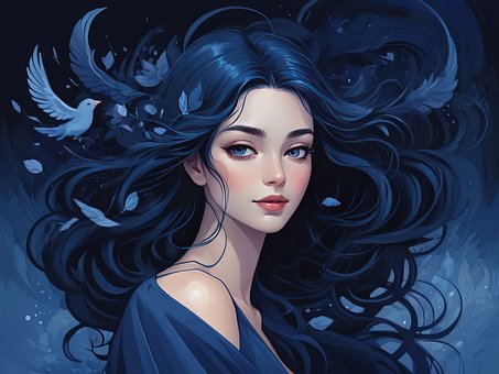 Free Portrait Woman illustration and picture