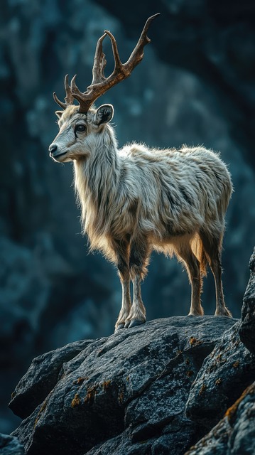 Free ai generated goat antlers illustration