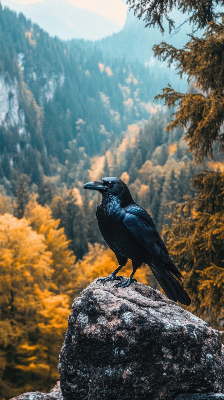 Download free HD stock image of Ai Generated Crow Free ai generated crow bird illustration