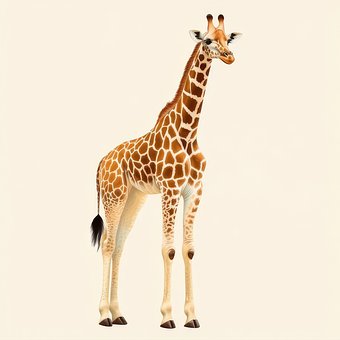 Free Ai Generated Giraffe illustration and picture