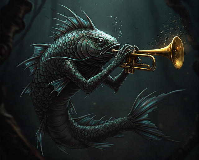 Ai Generiert, Fische, Trompete