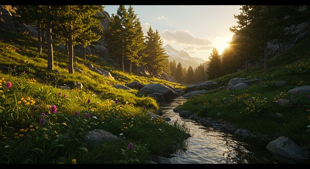 Free Nature Landscape illustration and picture