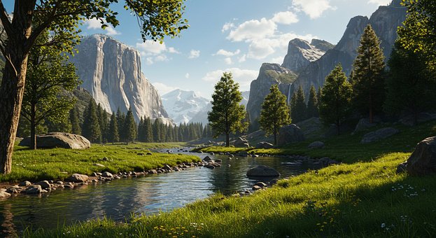 Free Nature Landscape illustration and picture