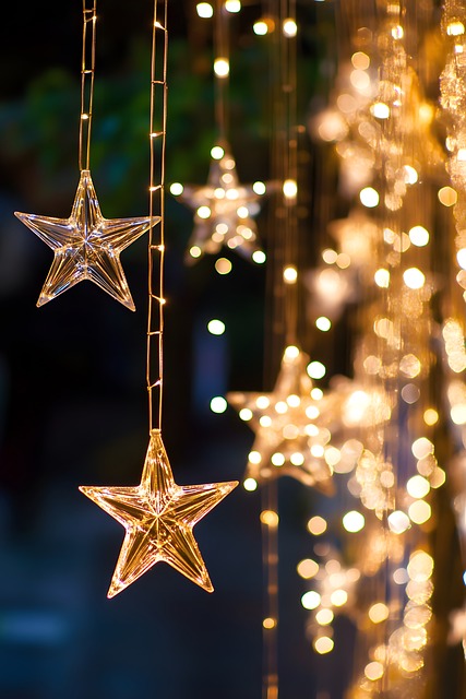 Stern, Lichter, Golden, Gelb, Bokeh