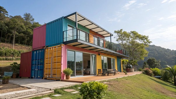 Envase, Casa, Naturaleza, Vista, Árboles