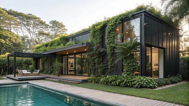Envase, Casa, Naturaleza, Vista, Árboles