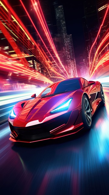 Free Ai Generated Sportscar illustration and picture