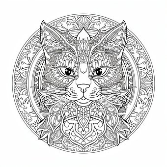 Free Cat Drawing illustration and picture