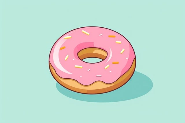 Free Ai Generated Donut illustration and picture