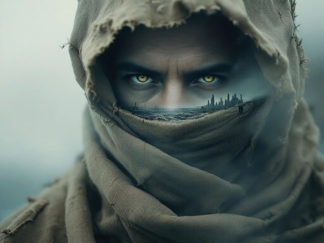 Free man fog mask illustration