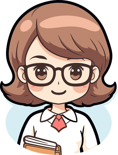 Free teacher school cartoon vector