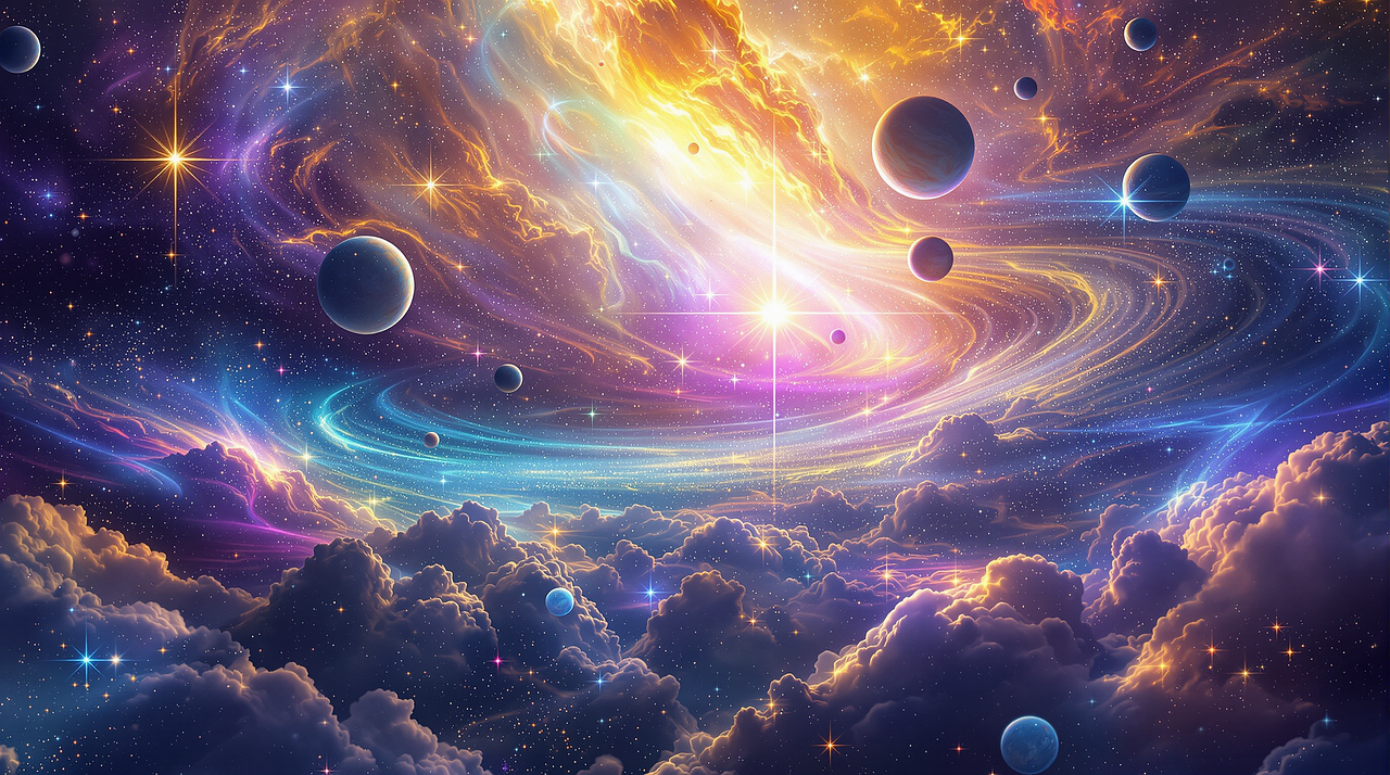 Download Spiritual, Mystic, Universe. Royalty-Free Stock Illustration