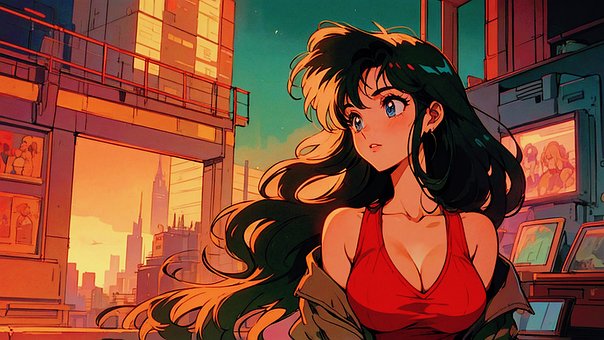 Free Cyberpunk Synthwave illustration and picture