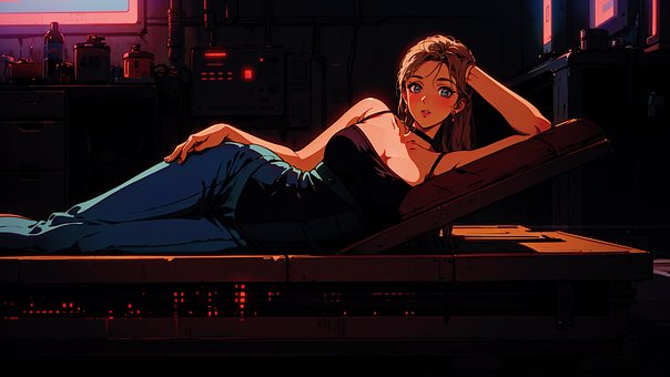 Free Cyberpunk Synthwave illustration and picture