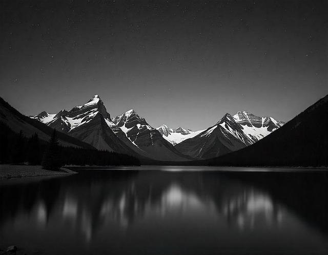 Free Stars Lake illustration and picture