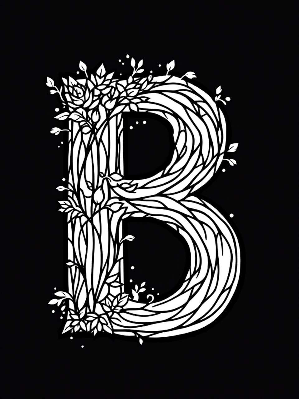 Download Black Background, Letter, B. Royalty-Free Stock Illustration ...