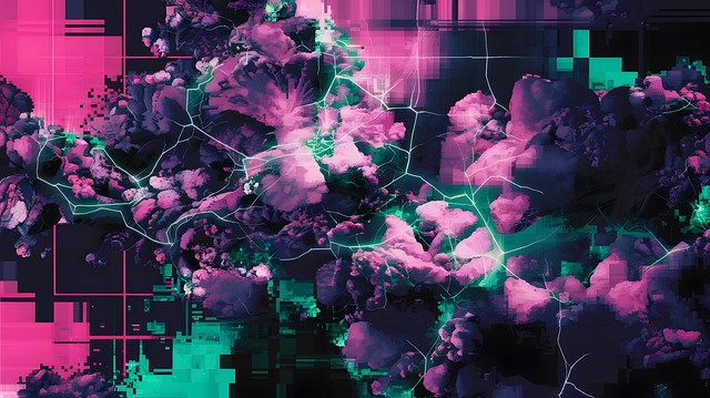 Abstrakt, Digital Kunst, Feil, Neon